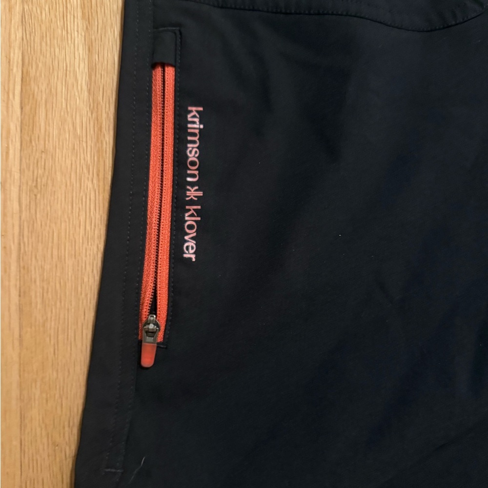Krimson Klover Black and Orange biking Shorts - Picture 2 of 4